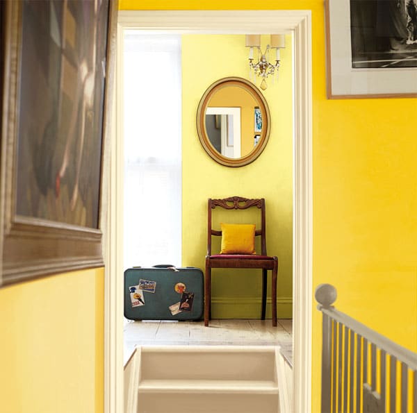 déco entrée jaune