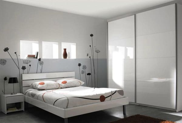 Chambre adulte blanche