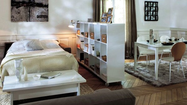 Chambre dans salon