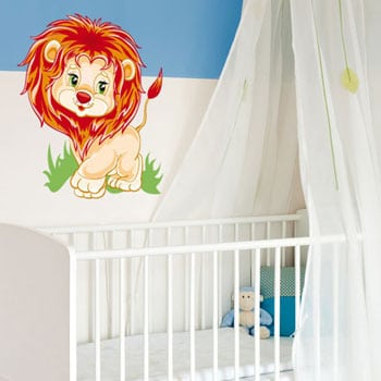 Stickers enfant lion