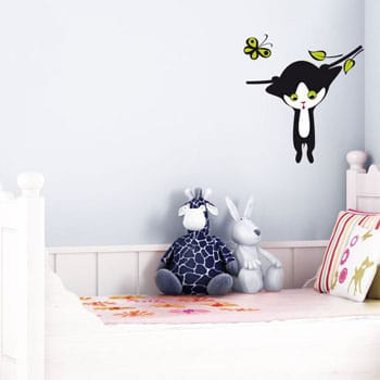 Stickers mural enfant chat