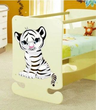 Stickers mural enfant tigre