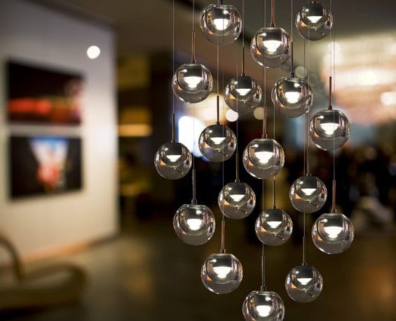 suspension boules en verre