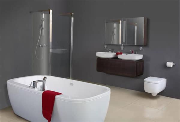 Baignoire salle de bain moderne