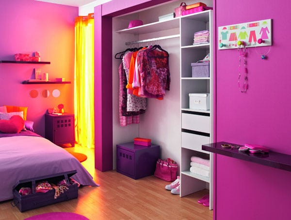 Chambre enfant violette