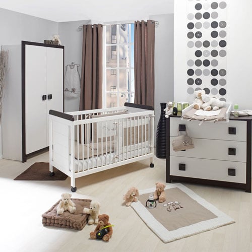 chambre bébé contemporaine grise