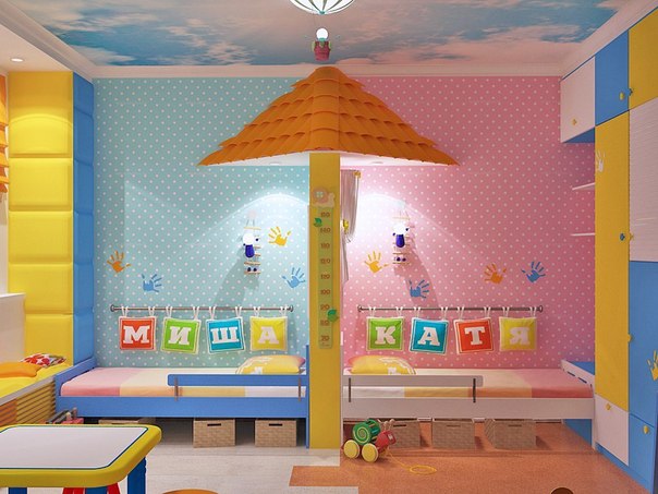Chambre partagée - chambre pour deux enfants