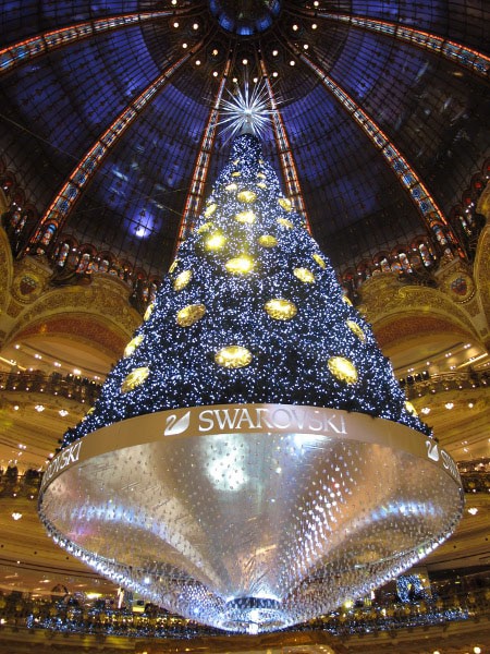 Sapin Swarovski Galeries Lafayettes 2012