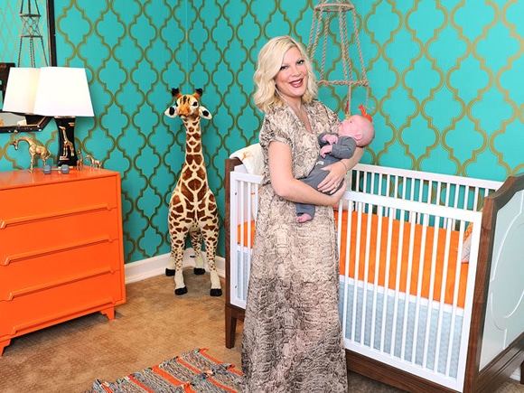 Tori Spelling with son Finn