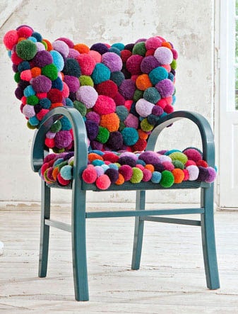 Chaise pompons MYK
