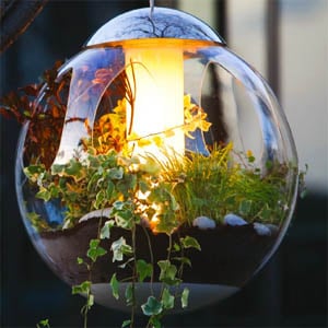 jardin suspendu lustre