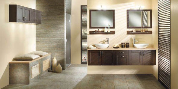 salle de bain relaxante zen moderne