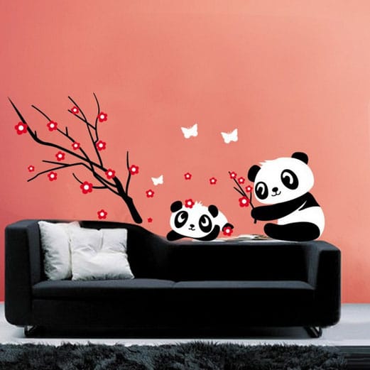 stickers enfants XXL pandas