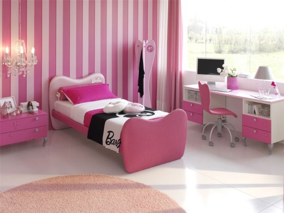 chambres de filles rose