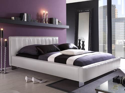 Chambre violet et gris - couleur dans une chambre