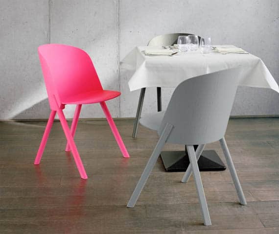 Chaise rose fluo