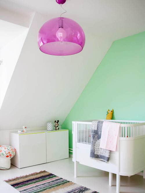 chambre bébé vert pastel