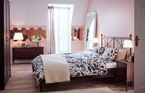 Chambre style romantique contemporain