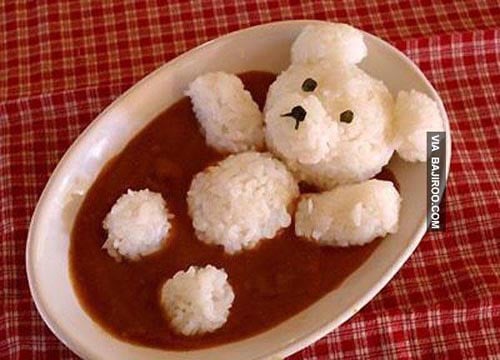 Food art soupe de riz 4