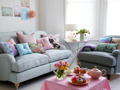 Salon-pastel couleurs tendances de 2015