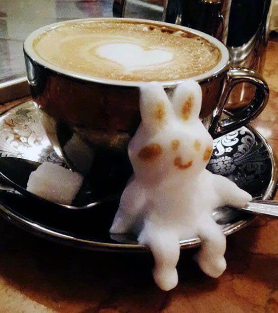 Art 3D mousse de café 4
