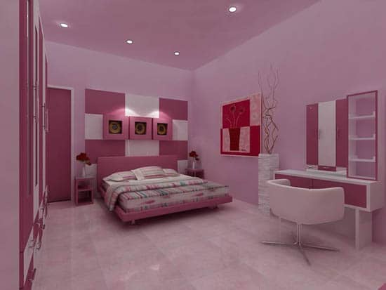 Chambre rose 9