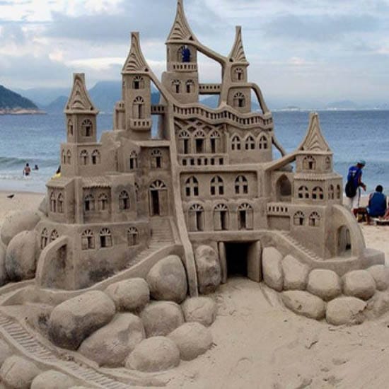 Châteaux de sable réaliste 3