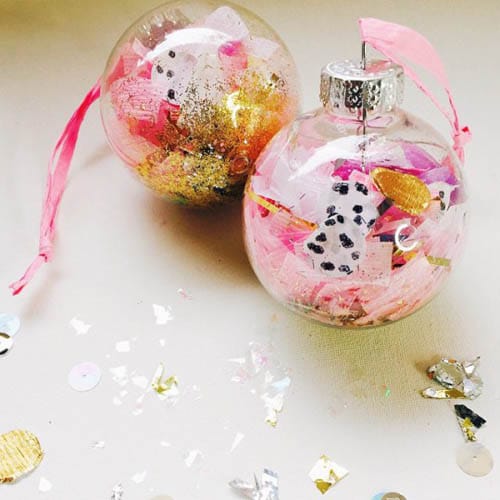 boules de Noël girly