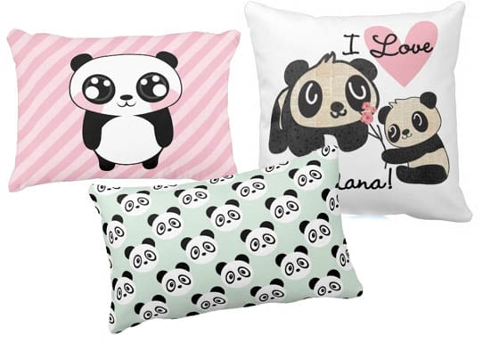 coussins pandas