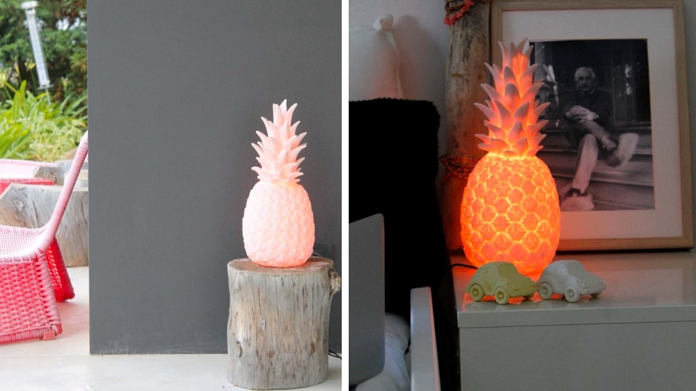 Lampe ananas rose Goodnight Light