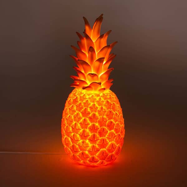 lampes ananas Goodnight Light rouge