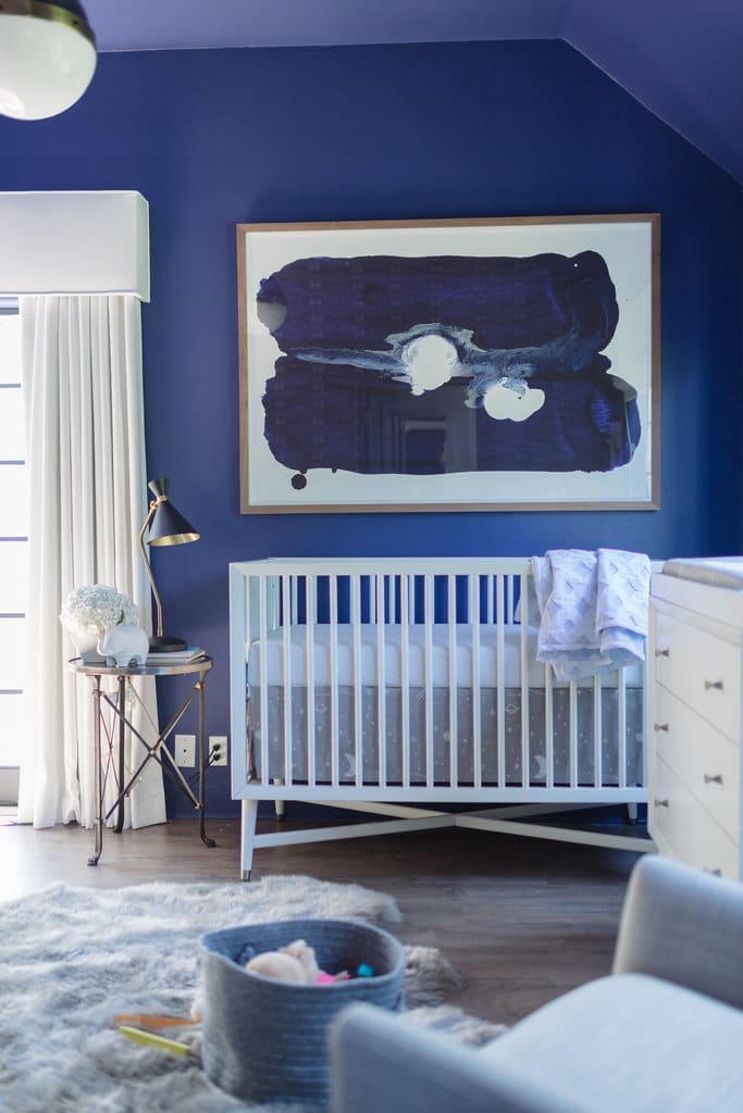 chambre bébé bleue Tiffani Thiessen 5