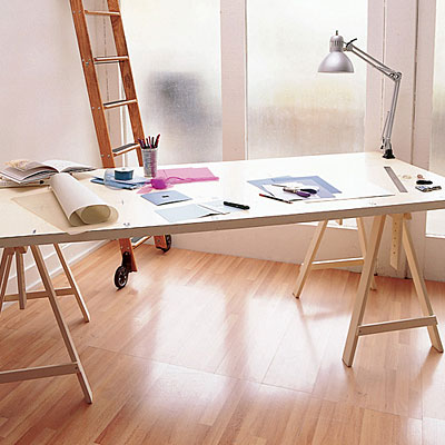 espace de travail DIY bureau