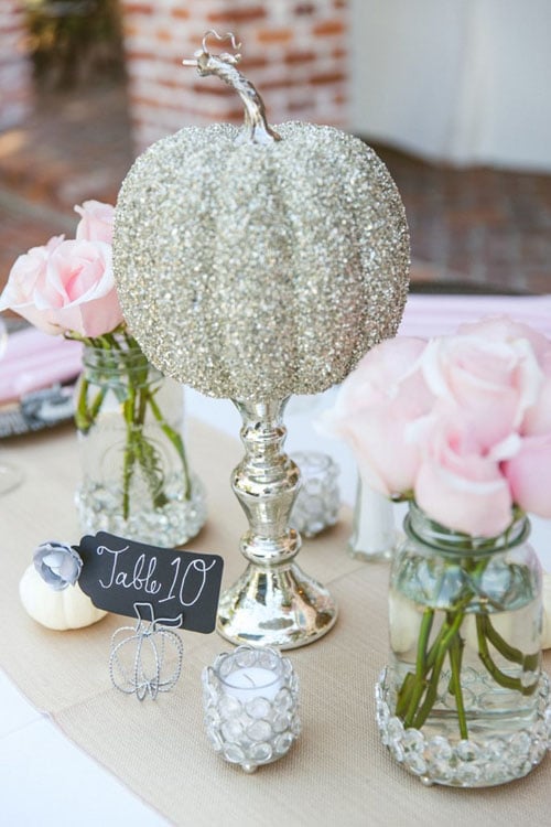 déco de tables de mariage Disney cendrillon