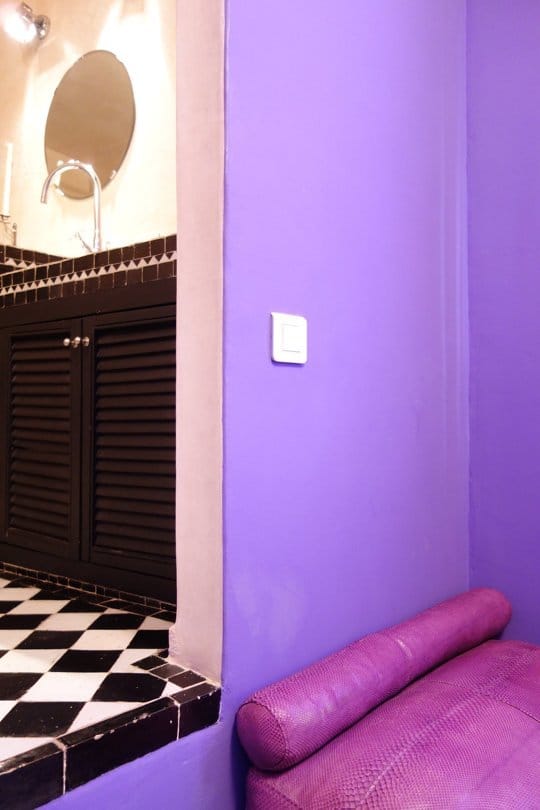 pied-à-terre au Maroc déco violette