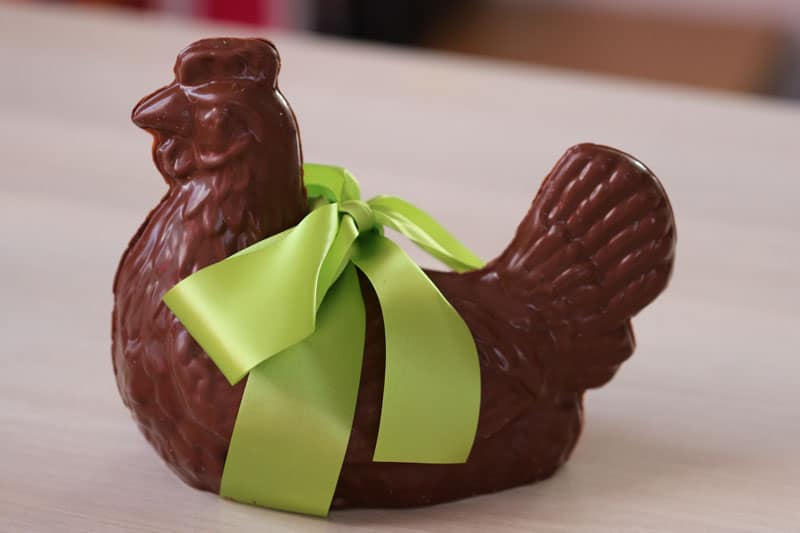 Poule en chocolat 2