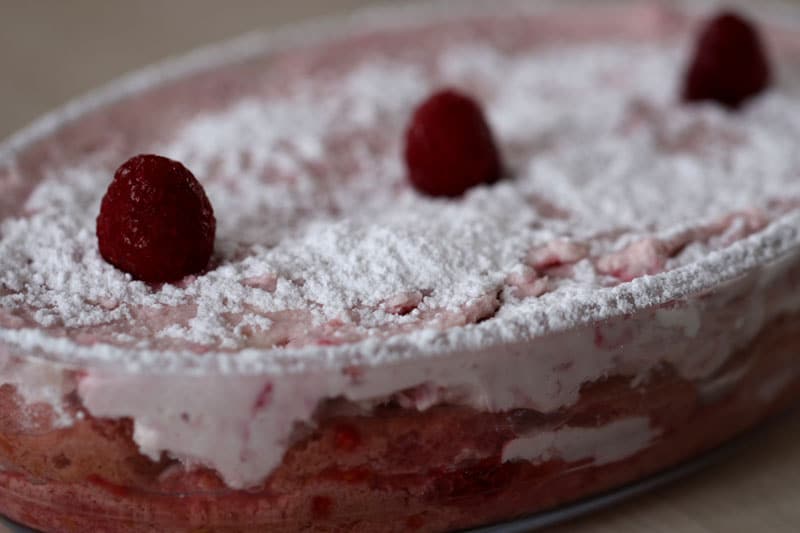 Tiramisù aux framboises : Recette aux biscuits roses de Reims