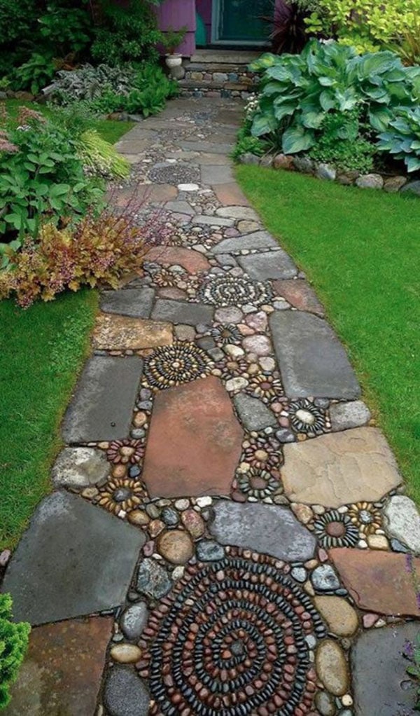 chemins en pierre décoratifs