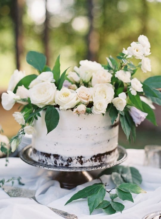 gâteaux de mariage fleuris