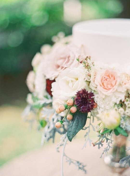 gâteaux de mariage fleuris