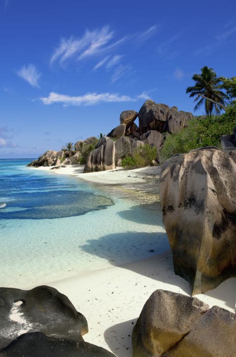 Plage de Anse source d'argent Seychelles Plus belles plages du monde