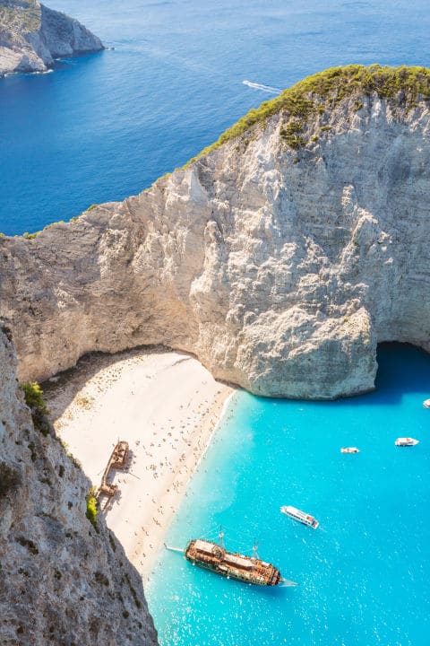 Plage de Navagio Grèce Plus belles plages du monde