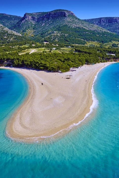 Plage de Zlatni rat Croatie Plus belles plages du monde
