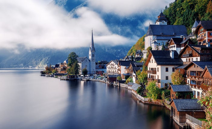 Village Hallstatt, Austria villages féeriques