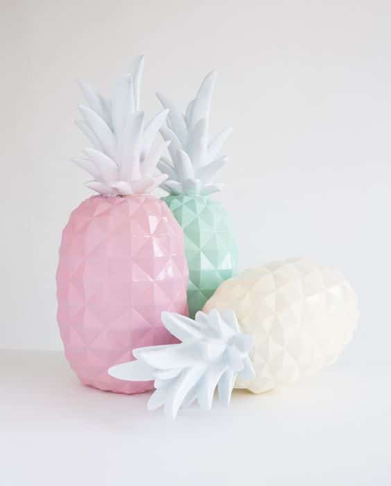 ananas déco pastels