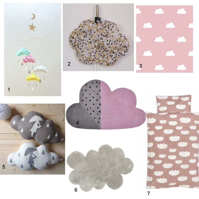 shopping chambre enfant nuages