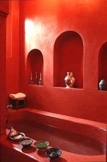 Salle de bain rouge 6