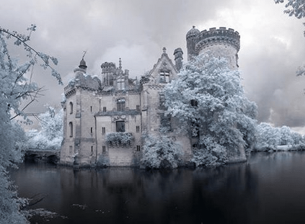 château les trois moutiers neige paysages enneigés