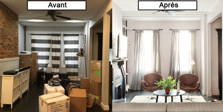 appartement moderne déco avant après