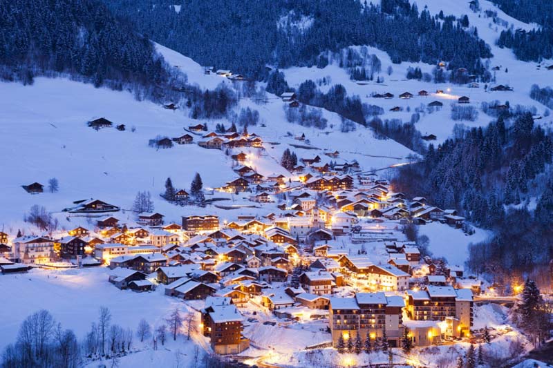 arêches-beaufort neige paysages enneigés